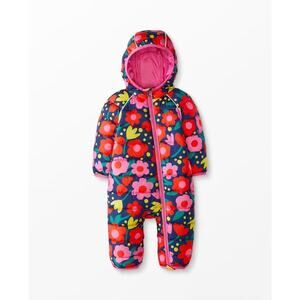 Hanna Anderson Baby Girl 18-24M Insulated Full Zip Snowsuit Floral Pink Outdoors